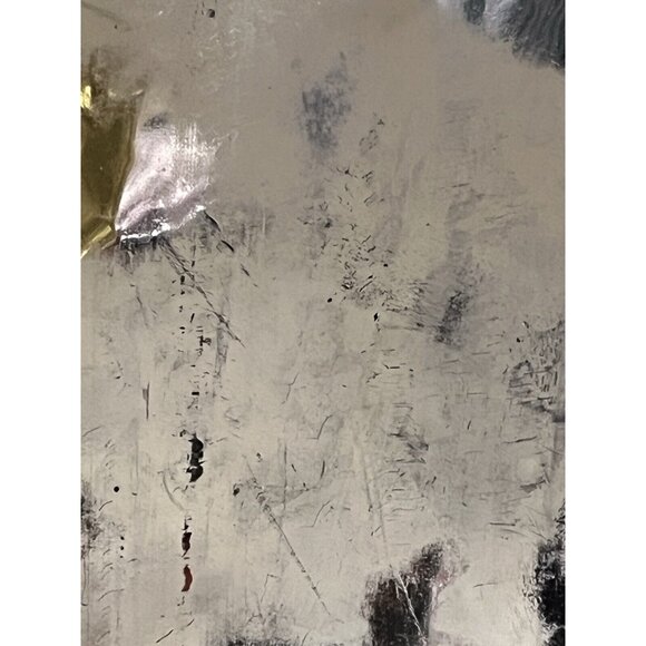 Tory Burch Vinyl Canvas Metallic Shiny Gold Large Tote Bag 16 x 11 x 7" - Picture 13 of 15